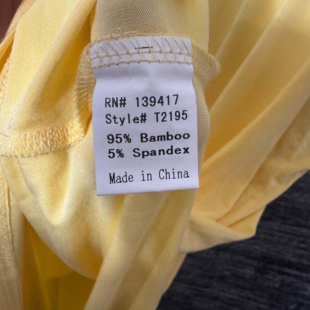 PIKO Green Earth Fashion Light Weight Yellow Tshirt Women Size Small - Picture 4 of 7